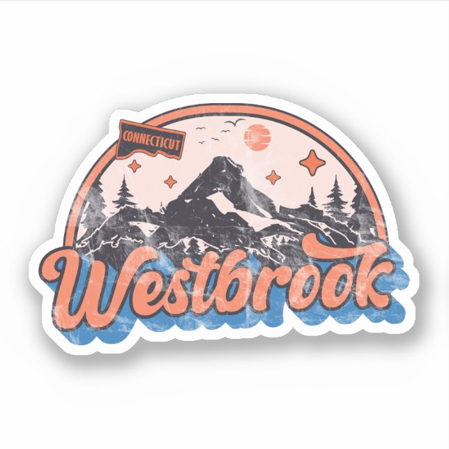 Westbrook, Connecticut Sticker (Front)