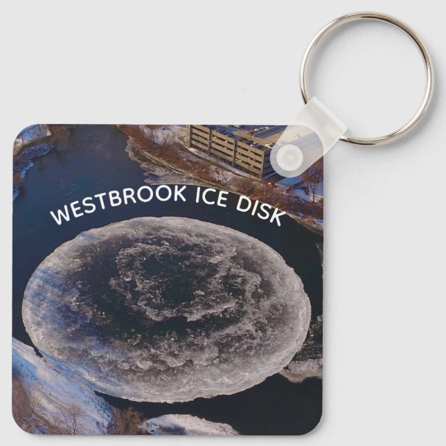 Westbrook Ice Disk   Keychain (Back)