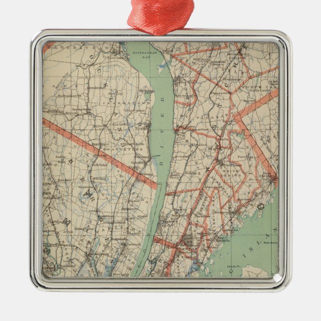 Westchester Co & surroundings Metal Ornament (Front)