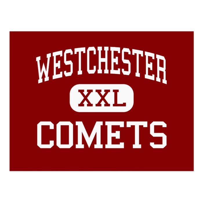 Westchester   Comets   High   Los Angeles Post Card