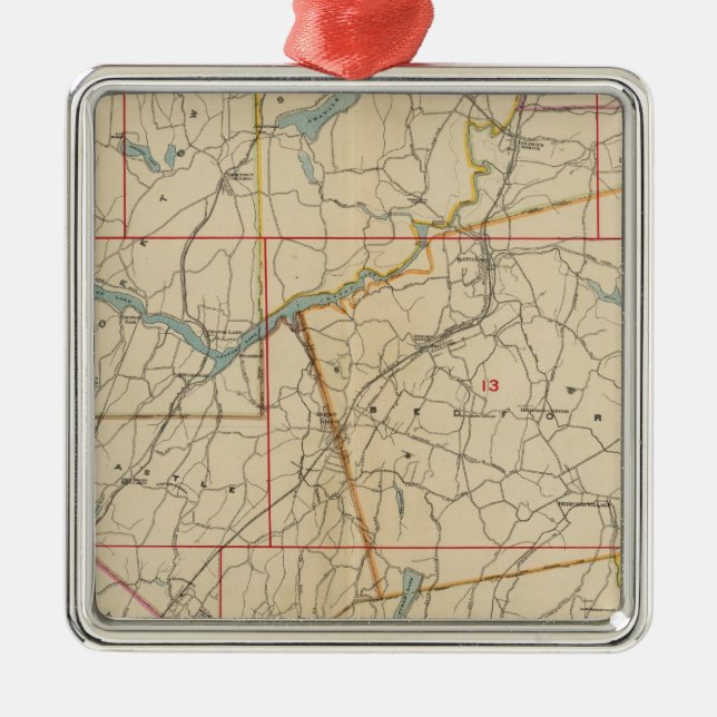 Westchester County, New York 2 Metal Ornament (Front)