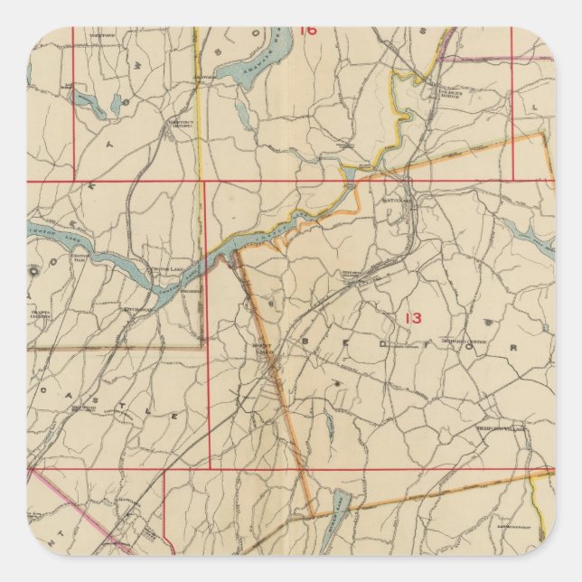 Westchester County, New York 2 Square Sticker (Front)