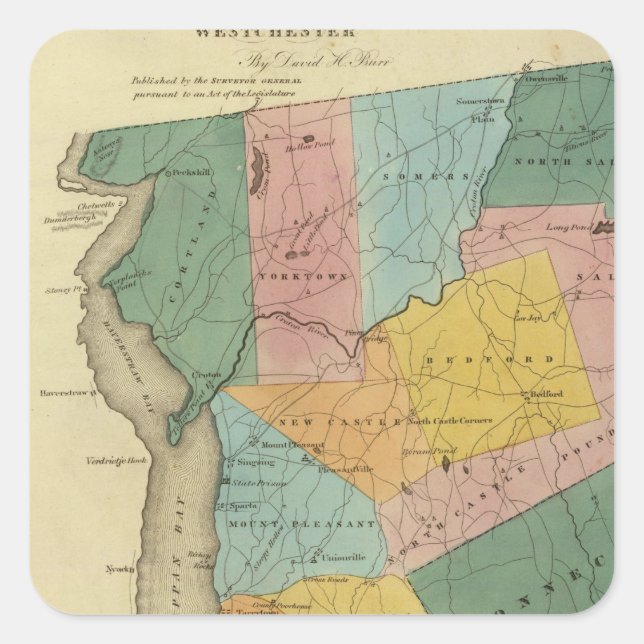 Westchester County Square Sticker (Front)