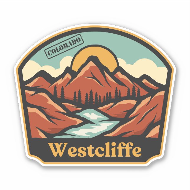 Westcliffe, Colorado Sticker (Front)