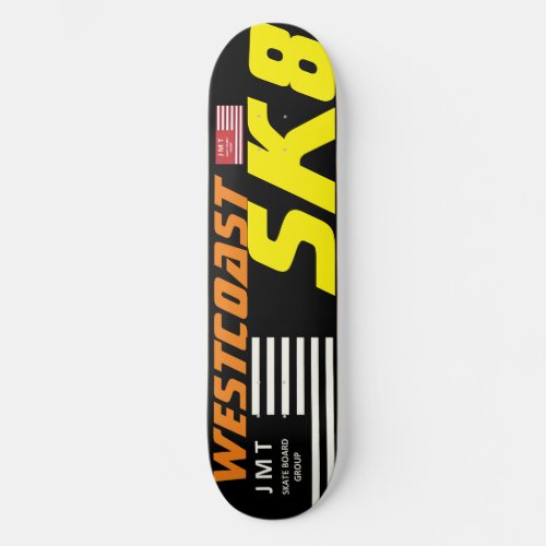 WESTCOAST SK8 8 12 Skateboard Deck