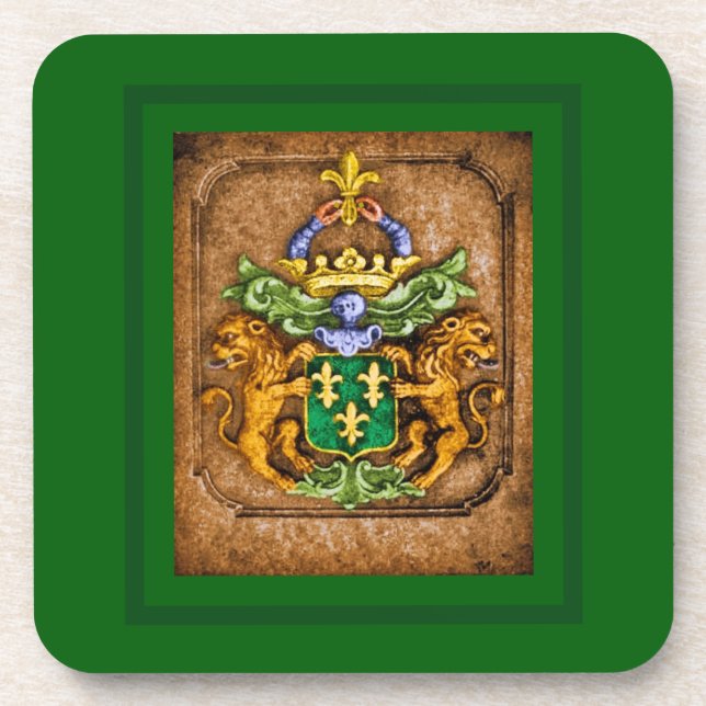 Westerfield Family Coat of Arms  Beverage Coaster (Front)