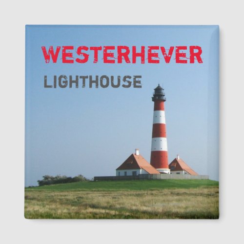 Westerhever Lighthouse Wadden Sea Germany Magnet