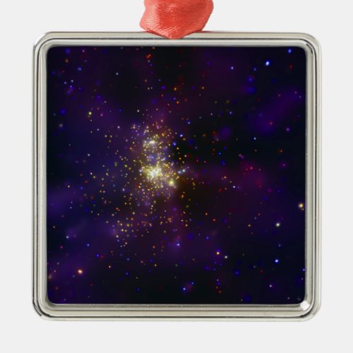 Westerlund 2 a young star cluster metal ornament