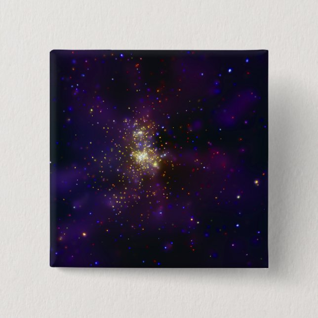 Westerlund 2, a young star cluster pinback button (Front)