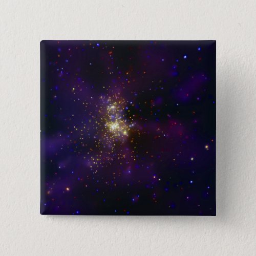 Westerlund 2 a young star cluster pinback button