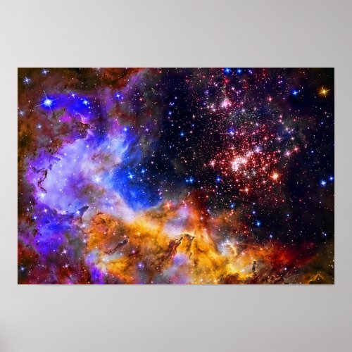 Westerlund 2 in Carina Constellation Space Picture Poster