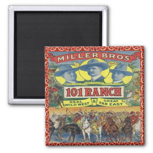 Western 101 Ranch Cowboys Magnet