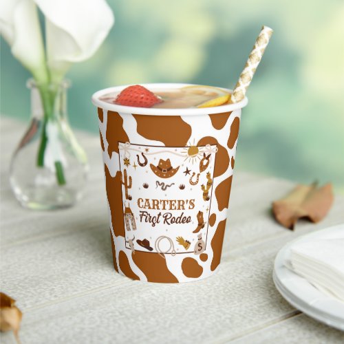 Western 1st Rodeo Birthday Party Cup
