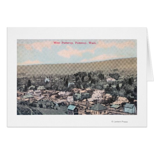 Western Aerial of Town Cards (Front Horizontal)