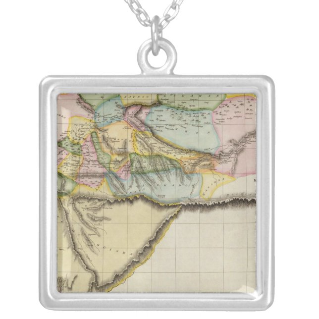 Western Africa Silver Plated Necklace (Front)