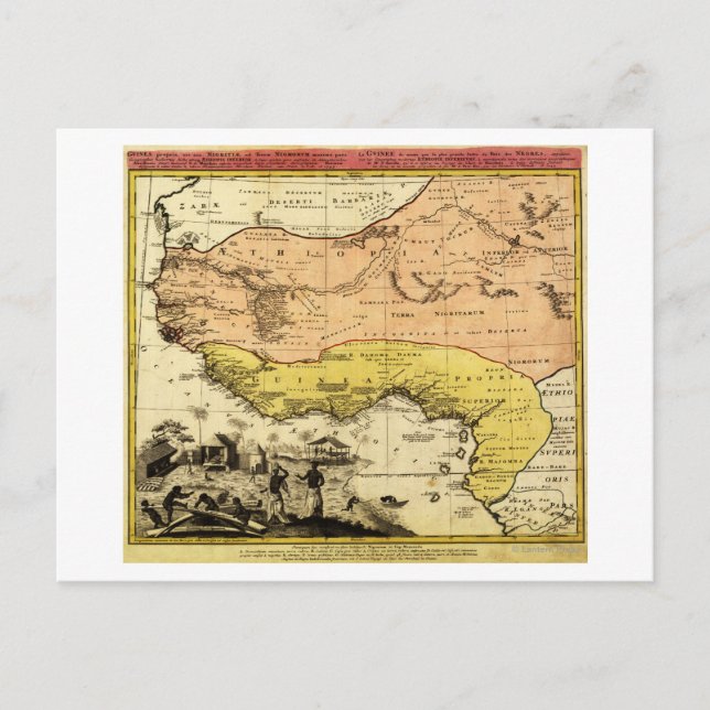 Western AfricaPanoramic MapWestern Africa Postcard (Front)