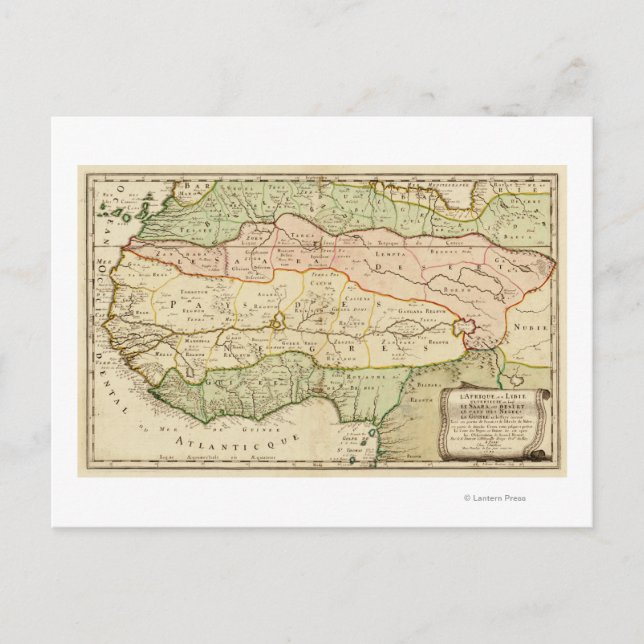 Western AfricaPanoramic MapWestern Africa Postcard (Front)