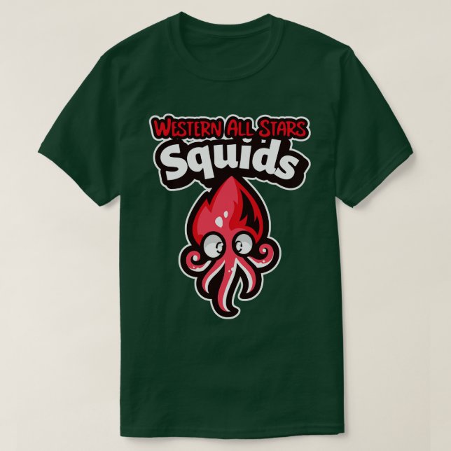 Western All Stars Squids Logo T-Shirt (Design Front)