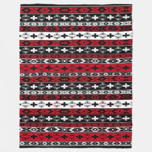 Western American Indian Fleece Blanket