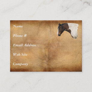 Western American Paint Horse Business Card