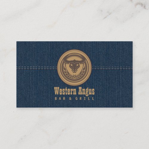 Western Angus Bar &amp; Grill Restaurant Business Card
