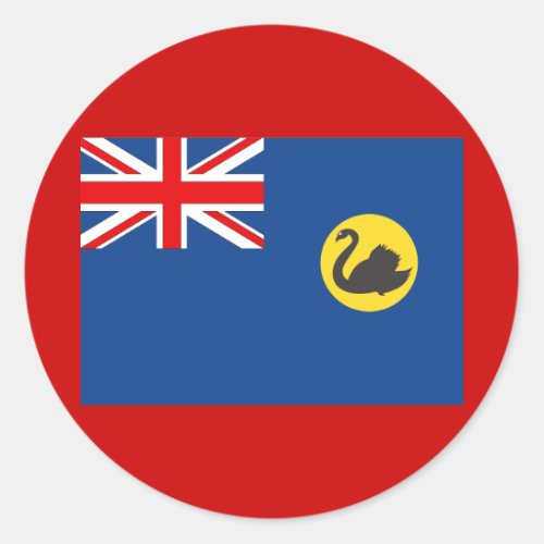 Western Australia Flag Classic Round Sticker