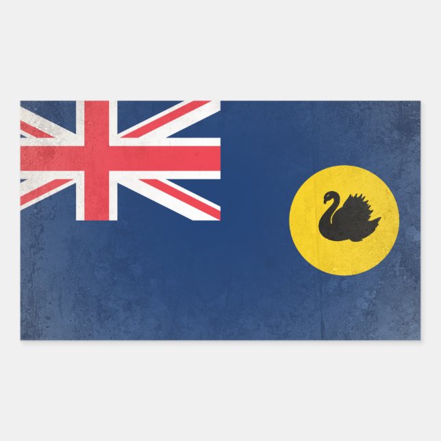 Western Australia Rectangular Sticker (Front)