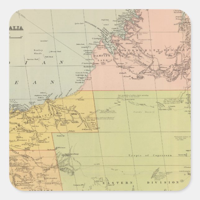 Western Australia Square Sticker (Front)