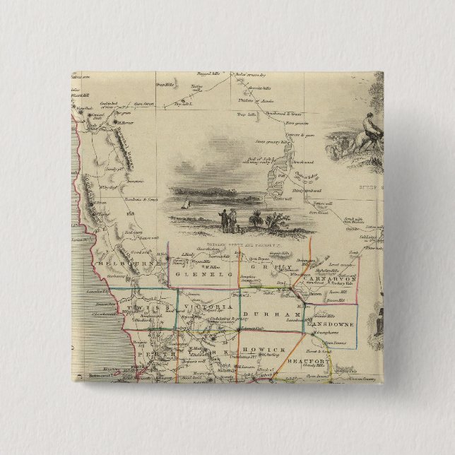 Western Australia, Swan River Button (Front)