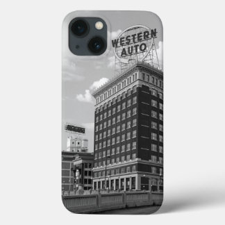Western Auto Half Cylinder Building iPhone 13 Case