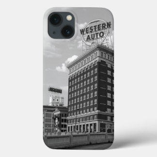 Western Auto Half Cylinder Building iPhone 13 Case