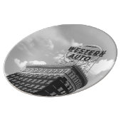 Western Auto Half Cylinder Building Dinner Plate (Side)