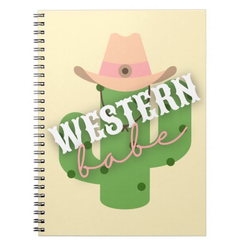Western Babe Cactus Notebook