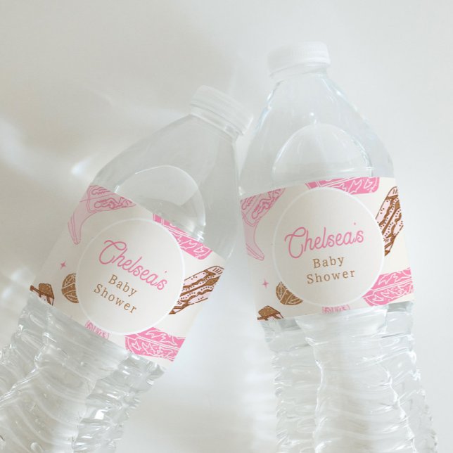 Western Baby Shower Water Bottle Labels (Creator Uploaded)