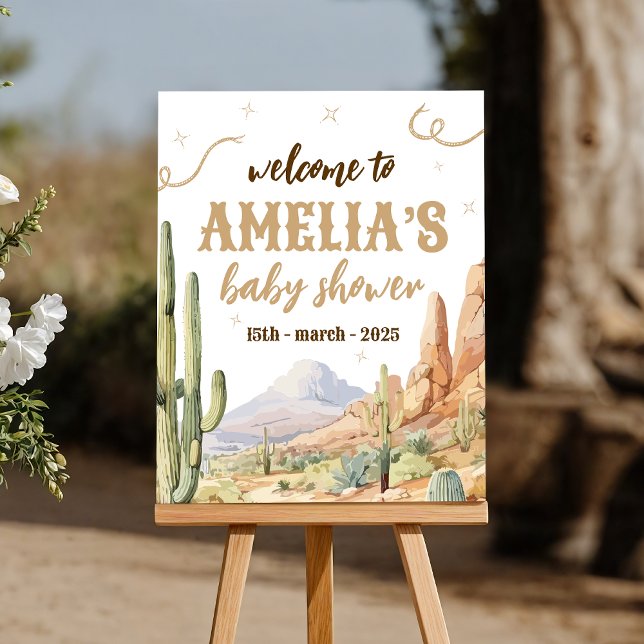 Western Baby Shower Welcome Sign (Creator Uploaded)