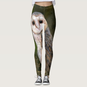 World of Leggings Blue Owl Leggings, One Size at  Women's Clothing  store