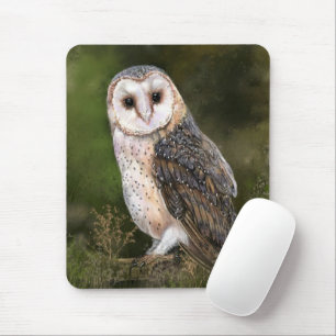 Western Barn Owl Mouse Pad