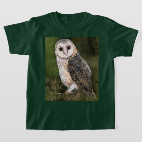 Western Barn Owl T_Shirt