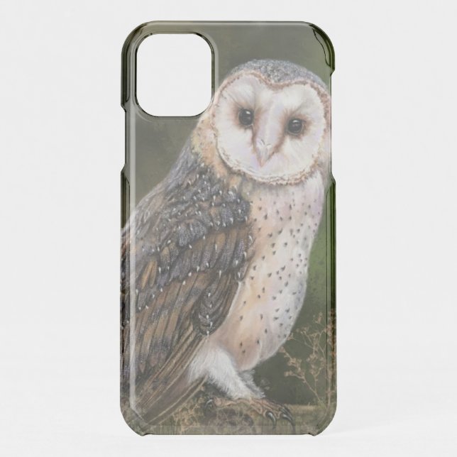 Western Barn Owl Uncommon iPhone Case (Back)