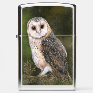 Western Barn Owl Zippo Lighter