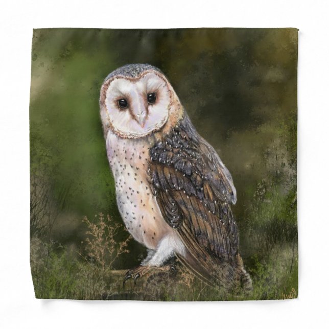 Western Barn OwlBandana Bandana (Front)