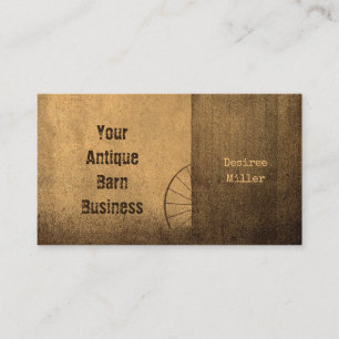 Western Barn Rustic Sepia Country Vintage Texture Business Card