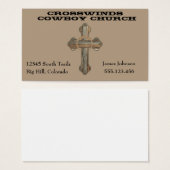 Western Barn Wood Cross With Rope (Front & Back)