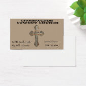 Western Barn Wood Cross With Rope (Desk)