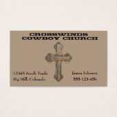 Western Barn Wood Cross With Rope (Front)