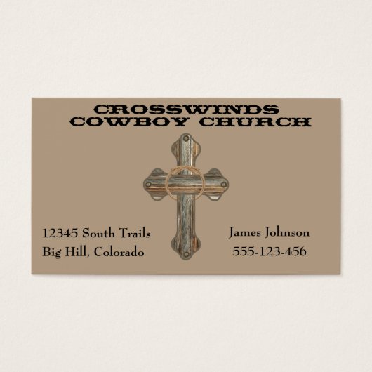 Western Barn Wood Cross With Rope (Front)