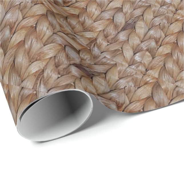 Western Basket Weave Print Wrapping Paper (Roll Corner)
