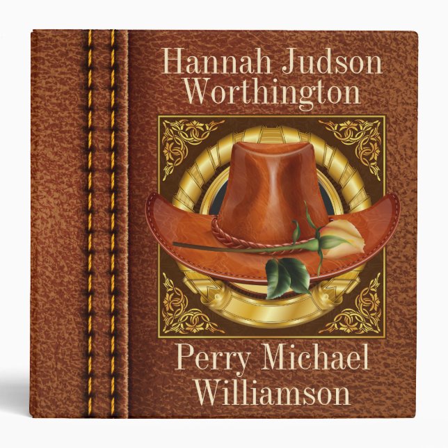 Western Binder - Wedding, Gathering, Photo Album (Front)