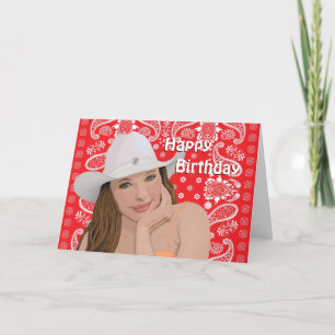 Western Birthday Card