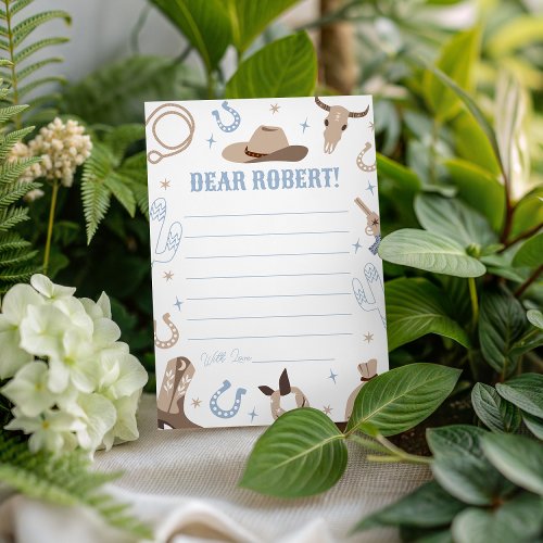 Western Birthday Time Capsule Card